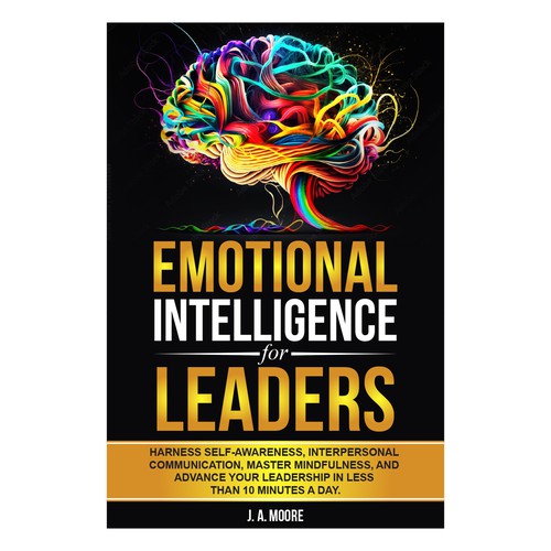 Need an Emotional Intelligence for leaders book cover. Design by anisha umělec