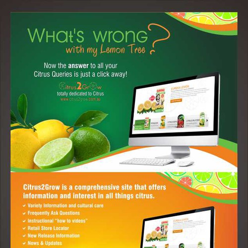 Citrus Site needs eye catching Promotional Post Card with zest and zing Design by Gugun Guntoro