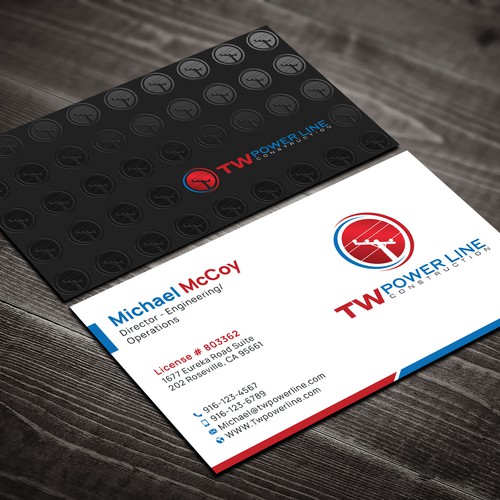 Business Card for a high voltage company Design by prosenjit_P