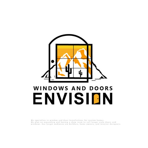 Design a modern eye-catching logo Window/Door company. Lets go! Design by designedbyjeriz▲