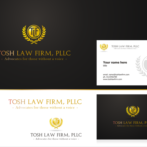 logo for Tosh Law Firm, PLLC Ontwerp door NEW BRGHT