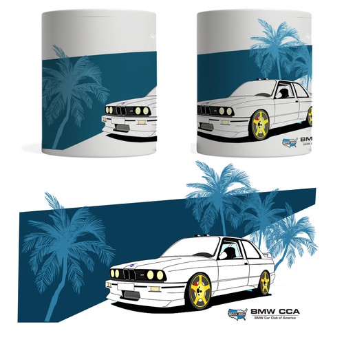 BMW M135i Draw #12 Coffee Mug by CarsToon Concept - Fine Art America