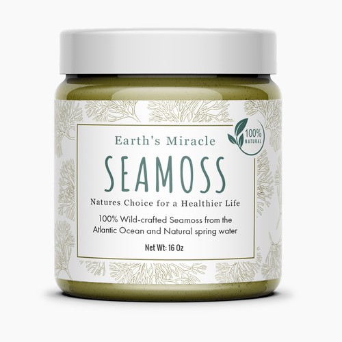 Design a Label for our Sea Moss Gel Product Design by Artist@Joy