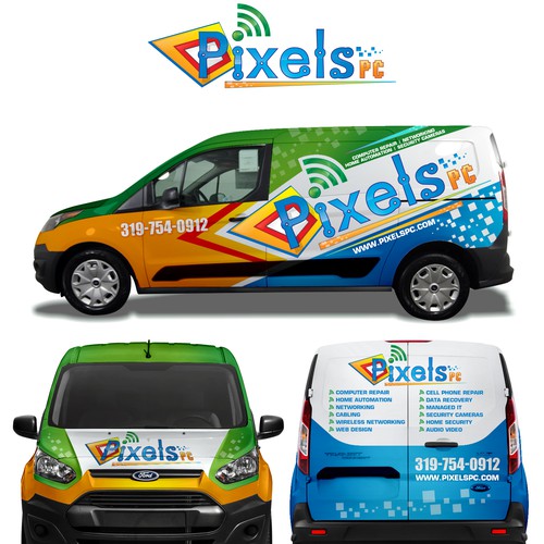 Awsome Van Wrap for Pixels PC!! Design by Tanny Dew ❤︎