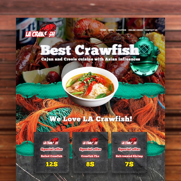 LA Crawfish Web Design