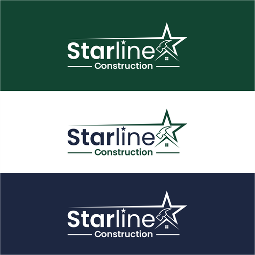 Starline Construction Logo Design by amarta_art®