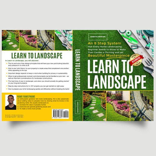 LOOKING FOR A UNIQUE AND BEAUTIFUL BOOK COVER DESIGN FOR A HOME LANDSCAPING BOOK Design by iDea Signs