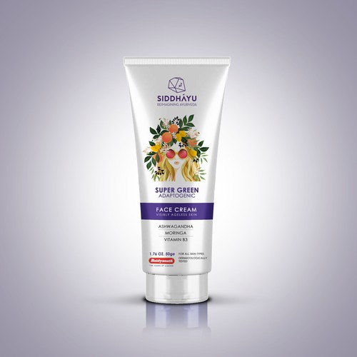 Diseño de "Contemporary design for a herbal anti aging cream for global audience" de sougatacreative