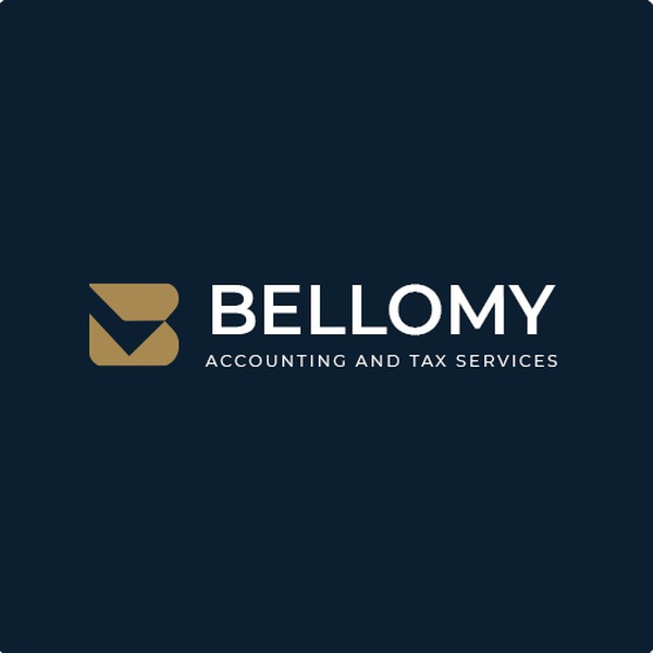 Design by khalidbz™ titled "Logo Concept for Bellomy Accounting and Tax Services"
