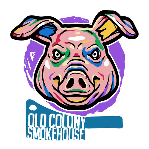 Design a gritty, valiant pig for our barbecue restaurant Design by swayzo