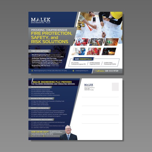 Designs | Postcard design for engineering consulting firm | Postcard ...