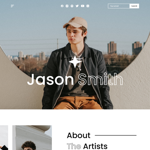 Design a website for artists of a London-based record label. Design by Neutron Design