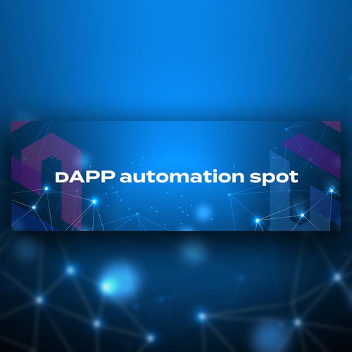 Twitter background design for blockchain project Design by Pawan Kumar Droch