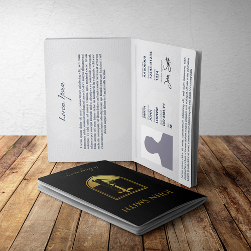 Passport-Style booklet Design Contest Design by lastyles