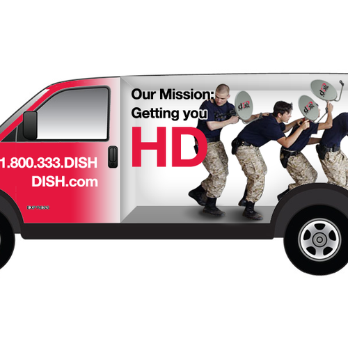 V&S 002 ~ REDESIGN THE DISH NETWORK INSTALLATION FLEET デザイン by Pixelsoldier