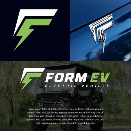 Powersports logo for Electric Golf Cart Manufacture Design by potatos.uiux