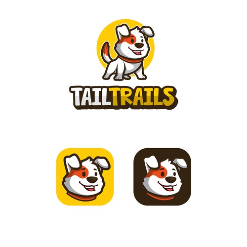 Design a CUTE Dog Mascot Logo for a Mobile App Design réalisé par AD-99™