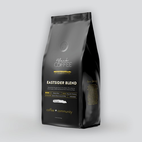 Black Coffee Bags Design von KimLathe