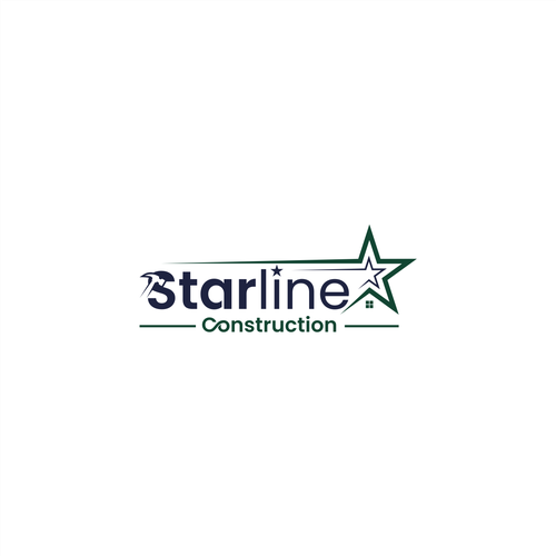 Starline Construction Logo Design by amarta_art®