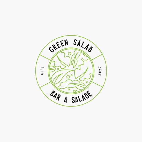 GREEN SALAD need his logo Design by Khowla_Art