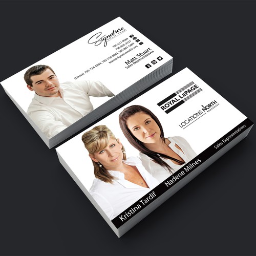 Business Cards for Top Real Estate Team Diseño de shikol4