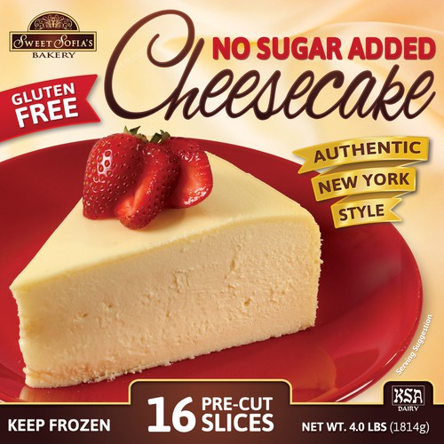 Diseño de Gourmet Cheesecake Package Design (No Sugar Added)
 de twister