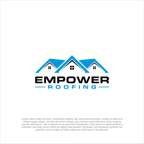 Looking for a logo that says we believe in quality roofing Design by Akela Almahyra