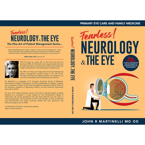 Medical Cover about Neurology & The Eye/Vision in a bold yet engaging style for a new educational series for physicians. Design by Aaniyah.ahmed