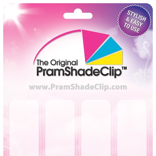 Create the next product packaging for Pram Shade Clip Ontwerp door zakazky