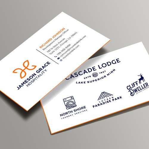 Design Create a modern and clean business card for a parent company with 4 subsidiaries por Xclusive16