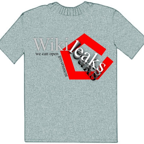 New t-shirt design(s) wanted for WikiLeaks デザイン by a cube