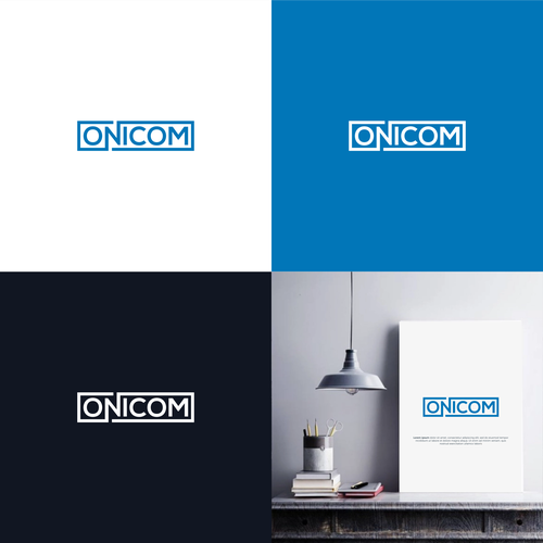 Create a modern, elegant, and professional logo for Onicom Design by DSGNESIA™