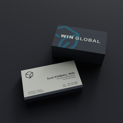 DesignerhereさんのWIN Global Business Card Designデザイン