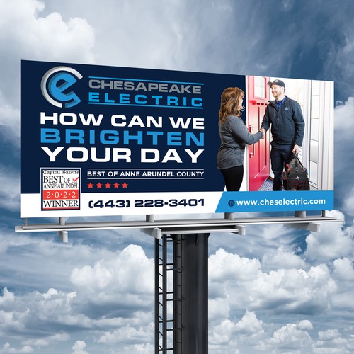 Chesapeake Electric Billboard Design by Brainovative