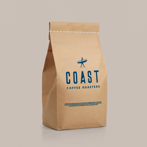 design logo for Coast Coffee Roaster, that will give an ordinary word a cool vibe Design por Helma