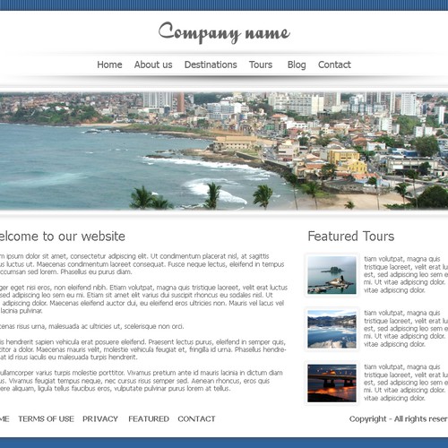 1-3 Page Website Template Design von picseel