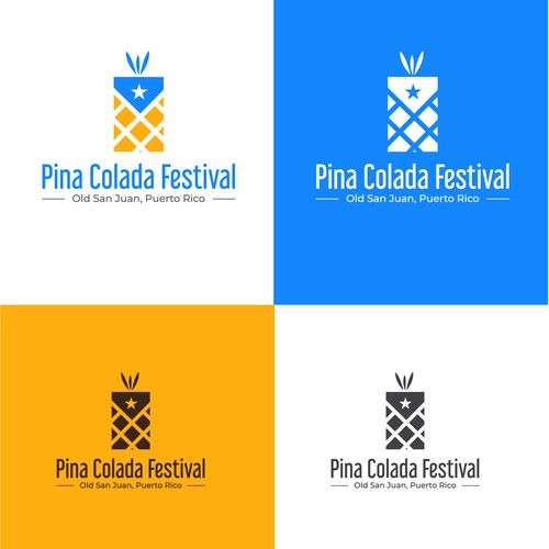 Design Piña Colada Festival Logo and Branding Package di smitadesign