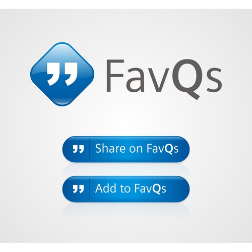 FavQs Logo Diseño de 600DPIX