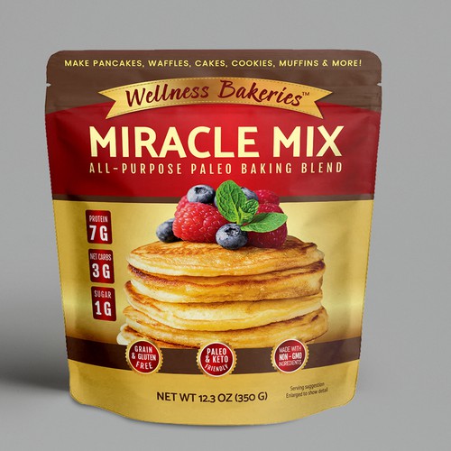 Stand-Up Pouch Design for Wellness Bakeries