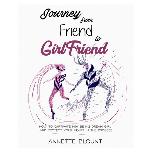 Design a book cover that is fun and playful to help single women experience love beyond friendship Design by Virginia's Dolls