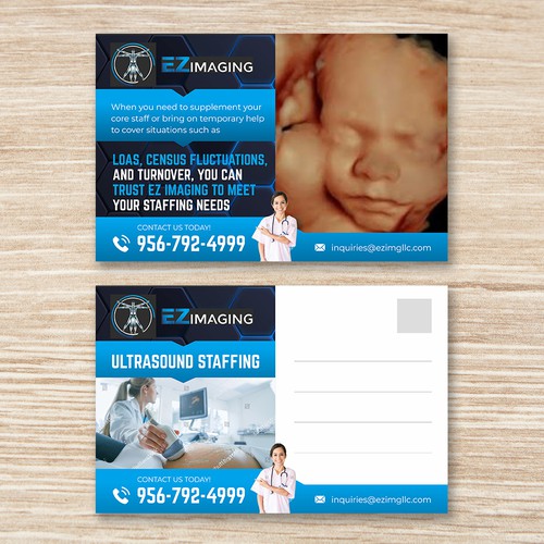 ULTRASOUND STAFFING CARD/FLYER Design by Dzhafir