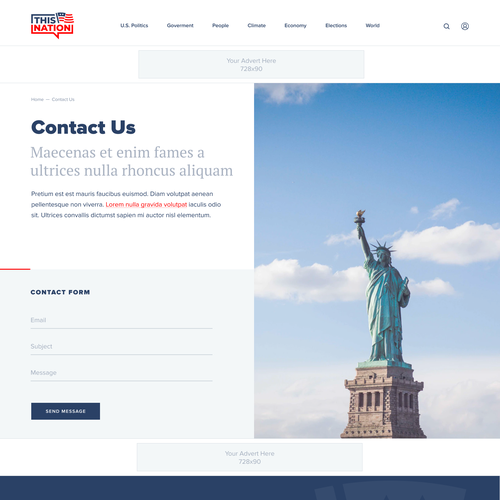 Wordpress Design for Political Blog Design by Ivan Fresh