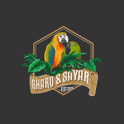 Logo for my Two Birds (Macaw & Yellow Naped Amazon) Design by oopz