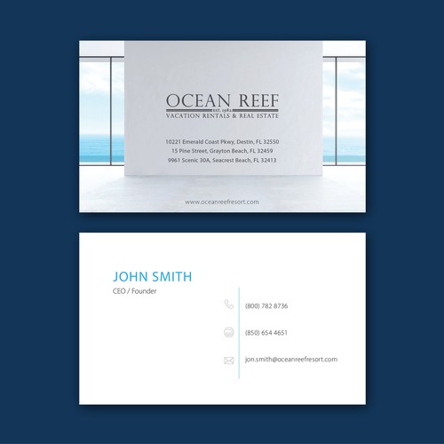Design a fun, beach-inspired Business Card Design by fayastata77