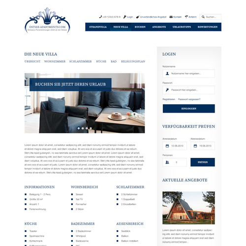Web page design contest entry by projekt38