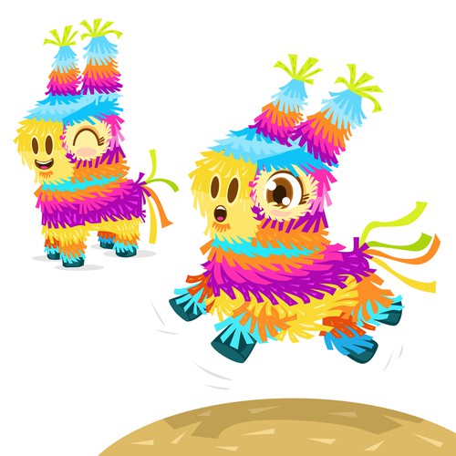 Adorable & Colorful Piñata Llama mascot! 🥳🎉🦙 Design by pupeelove