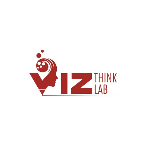 A logo on how Viz Think Lab uses visual thinking drawing skills to promote business creativity Design by Raju Chauhan