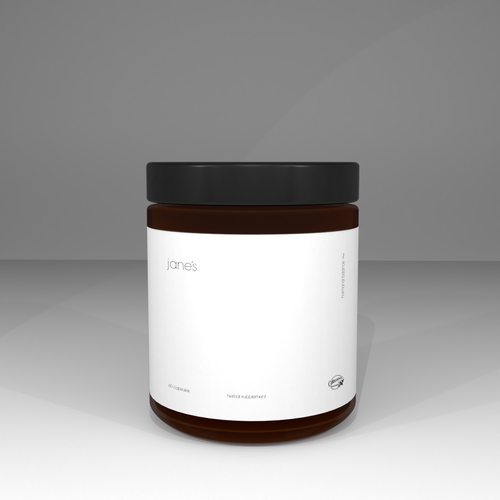 Minimal supplement label design Design by Pice Wilf