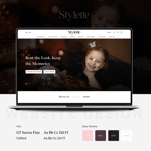 Needed: Cute Kids Clothing Site Redesign Design by CVKE