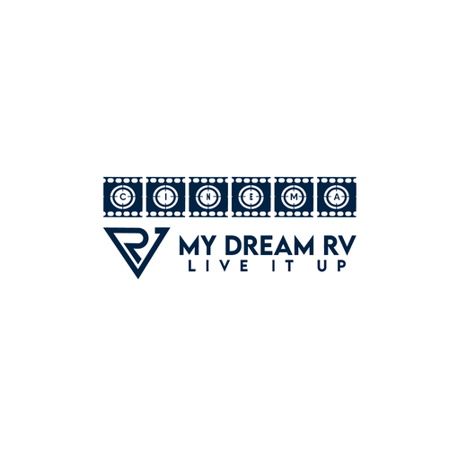 RV COMPANY EXPANDS INTO MOVIES AND PRODUCTION . NEED TO BLEND TO EXISTING LOGO Design by Caproche